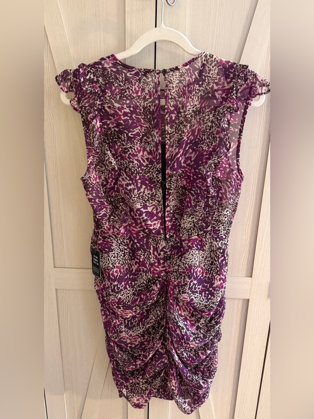 Express Floral Ruffle Sheath Dress - Picture 4 of 5